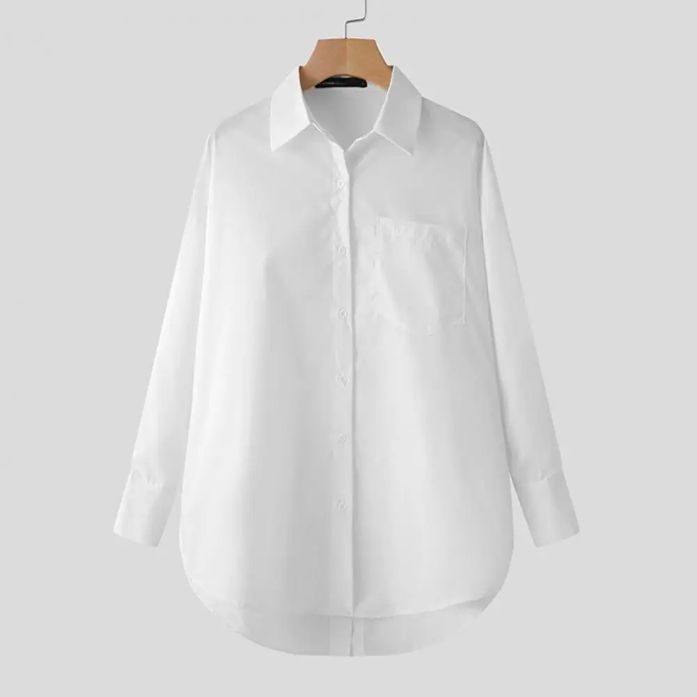 Breathable Lady Top Chic Versatile Women's Blouses Single-breasted Back Buttoned Soft for Commuting Work Style Side Split Women
Breathable Lady Top Chic Versatile Women's Blouses Single-breasted Back Buttoned Soft for Commuting Work Style Side Split Women