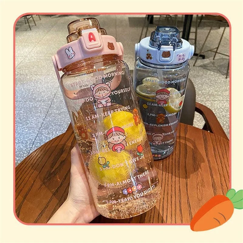 2L Hydro Flask Sticker Water Bottle with Straw Portable Scale Bottle for Water Outdoor Travel Kettle for Adult Student Drink Jug
2L Hydro Flask Sticker Water Bottle with Straw Portable Scale Bottle for Water Outdoor Travel Kettle for Adult Student Drink Jug