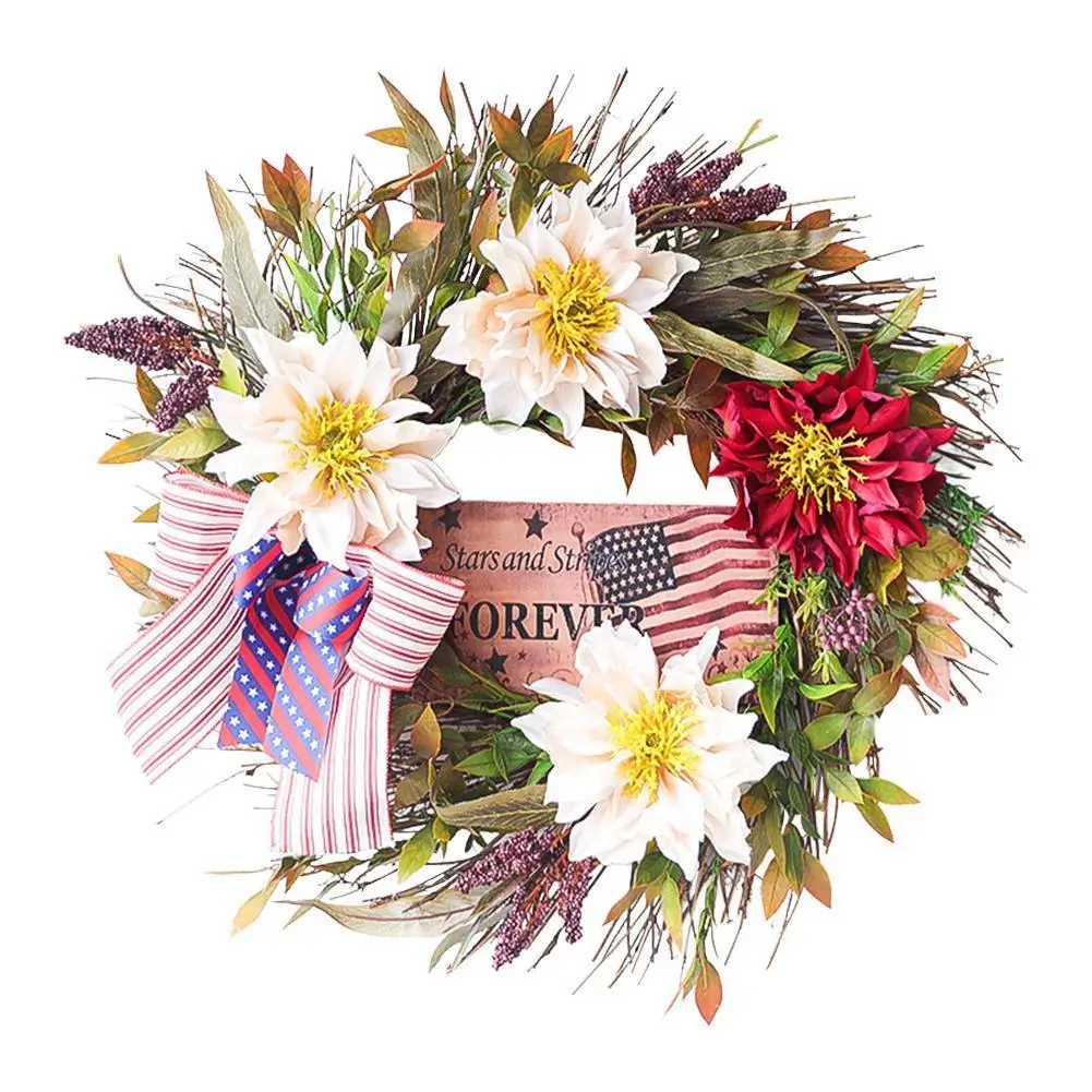 2022 New Rattan Circle Artificial Flower Garland 45cm Independence Day Wreath For Garden Wedding Decoration Home Decor
2022 New Rattan Circle Artificial Flower Garland 45cm Independence Day Wreath For Garden Wedding Decoration Home Decor