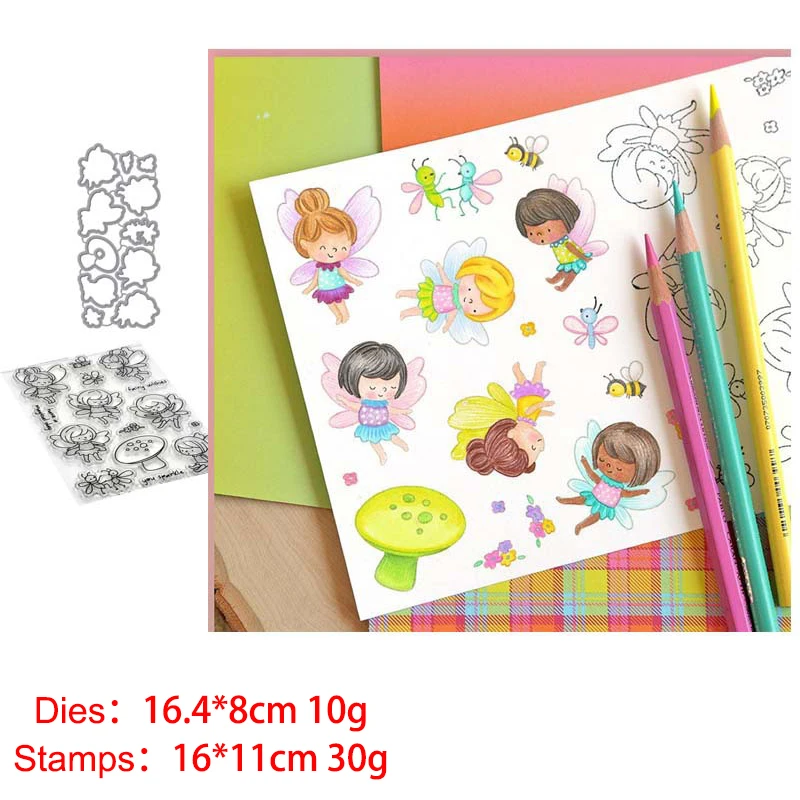 Flower Fairy Elves 2022 New Seal Stamp with Cutting Dies Stencil DIY Scrapbooking Embossing Photo
Flower Fairy Elves 2022 New Seal Stamp with Cutting Dies Stencil DIY Scrapbooking Embossing Photo