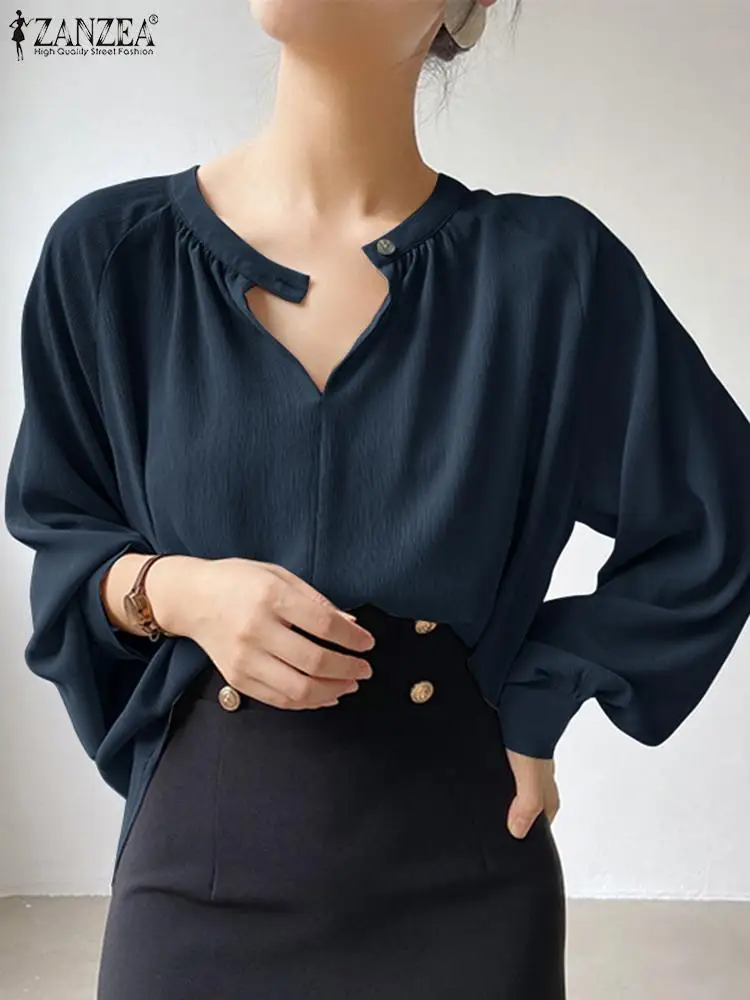 ZANZEA Women Long Sleeve Blouse Elegant Office Lady Shirts Blusa Femininas Oversized Casual Solid Loose Tops Pullover Work Wear
ZANZEA Women Long Sleeve Blouse Elegant Office Lady Shirts Blusa Femininas Oversized Casual Solid Loose Tops Pullover Work Wear