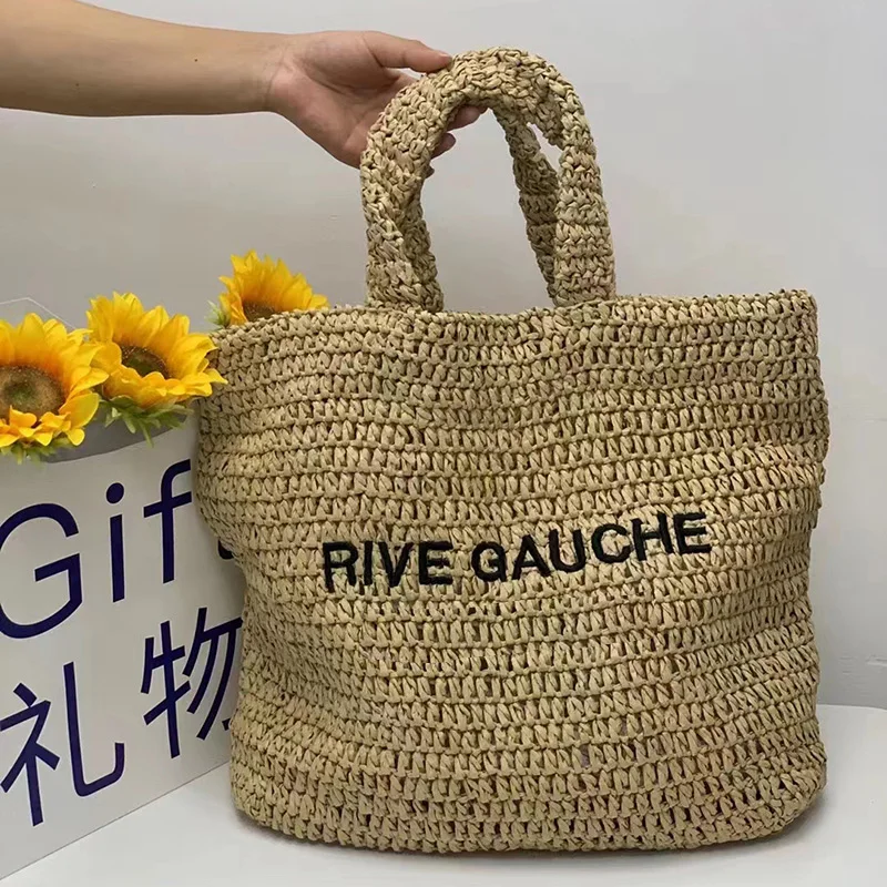 Fashion Designer Weave Style Handbags For Women 2022 Summer Holiday Beach Letter Embroidery Large Capacity Leisure Bags
Fashion Designer Weave Style Handbags For Women 2022 Summer Holiday Beach Letter Embroidery Large Capacity Leisure Bags