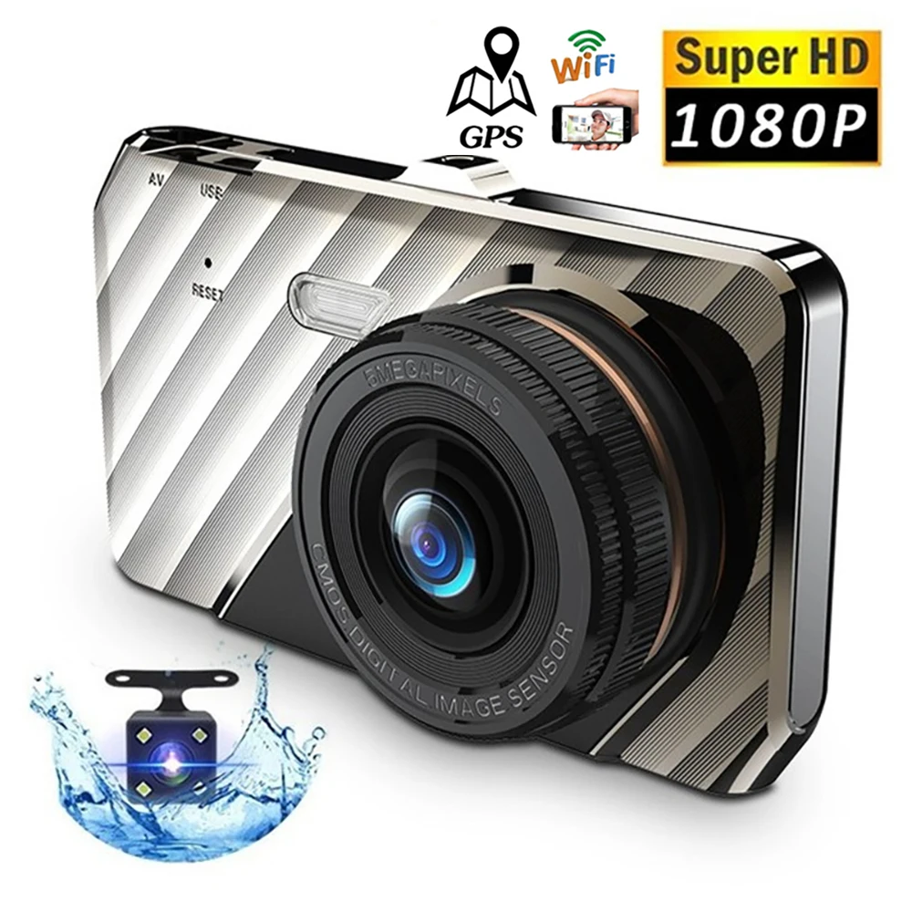 Автомобильный видеорегистратор WiFi Full HD 1080P, видеорегистратор с камерой заднего вида, Автомобильный видеорегистратор с ночным видением, автомобильная камера, GPS-трекер, видеорегистраторы
Автомобильный видеорегистратор WiFi Full HD 1080P, видеорегистратор с камерой заднего вида, Автомобильный видеорегистратор с ночным видением, автомобильная камера, GPS-трекер, видеорегистраторы
