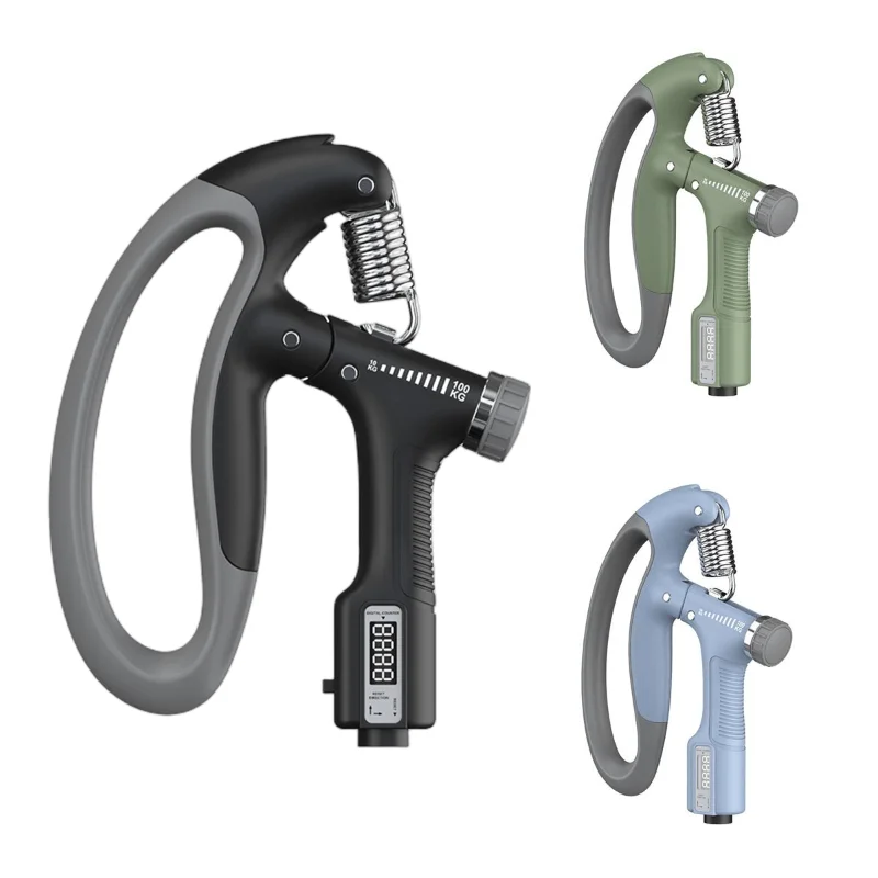 Hand Grip Strengthener Spring Grip 10-100KG Adjustable Countable Grip Arm Muscle Wrist Training Hand Grip Fitness Equipment
Hand Grip Strengthener Spring Grip 10-100KG Adjustable Countable Grip Arm Muscle Wrist Training Hand Grip Fitness Equipment