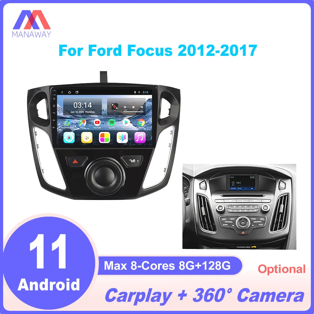

9" Android Player For Ford Focus 2012-2017 DSP CarPlay Car Radio Stereo Multimedia Video MP5 Navigation GPS 2Din