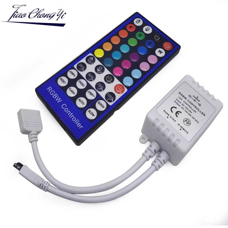40Key RGBW led Controller Dimmer 5Pins IR Remote Control 4 Channels LED Controller DC12-24V For 5050 RGBW RGBWW LED Strip Lights
40Key RGBW led Controller Dimmer 5Pins IR Remote Control 4 Channels LED Controller DC12-24V For 5050 RGBW RGBWW LED Strip Lights