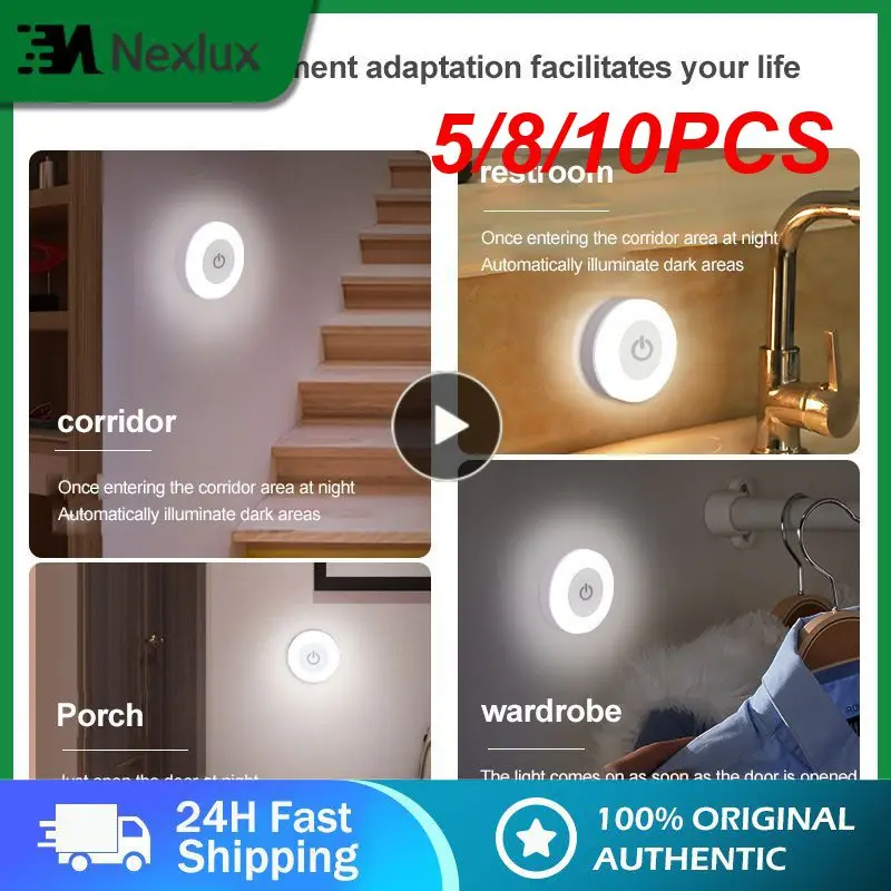 5/8/10PCS 0.6w Mini Touch Control Nightlight Usb Rechargeable Bedroom Lamp Round Energy-saving Led Lamps 3 Modes
5/8/10PCS 0.6w Mini Touch Control Nightlight Usb Rechargeable Bedroom Lamp Round Energy-saving Led Lamps 3 Modes