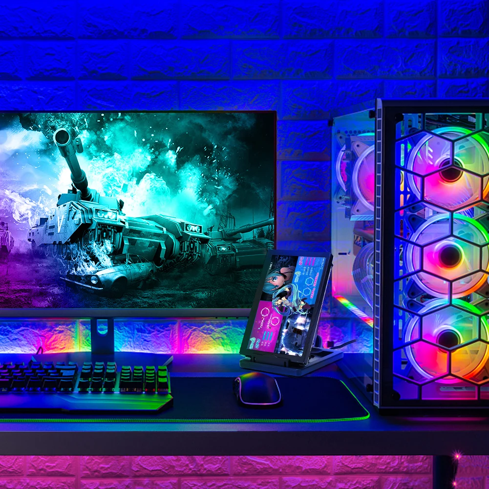 5 Inch IPS Monitor Display Aluminum Alloy USB Computer Secondary Screen 360 Degree Rotation HDD Monitor Dislay for Mini ITX Case
5 Inch IPS Monitor Display Aluminum Alloy USB Computer Secondary Screen 360 Degree Rotation HDD Monitor Dislay for Mini ITX Case