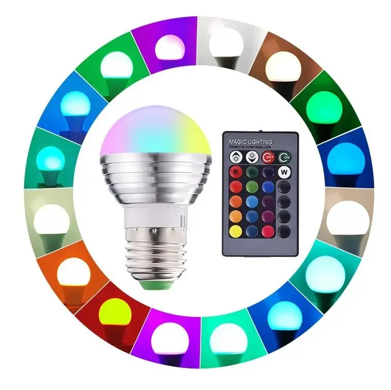 E27 LED Bulb RGB Light 5W Smart LED Lamp E14 Lampada Dimmable Magic Bulb Spotlight Colorful Bombillas Party Decor Lighting
E27 LED Bulb RGB Light 5W Smart LED Lamp E14 Lampada Dimmable Magic Bulb Spotlight Colorful Bombillas Party Decor Lighting