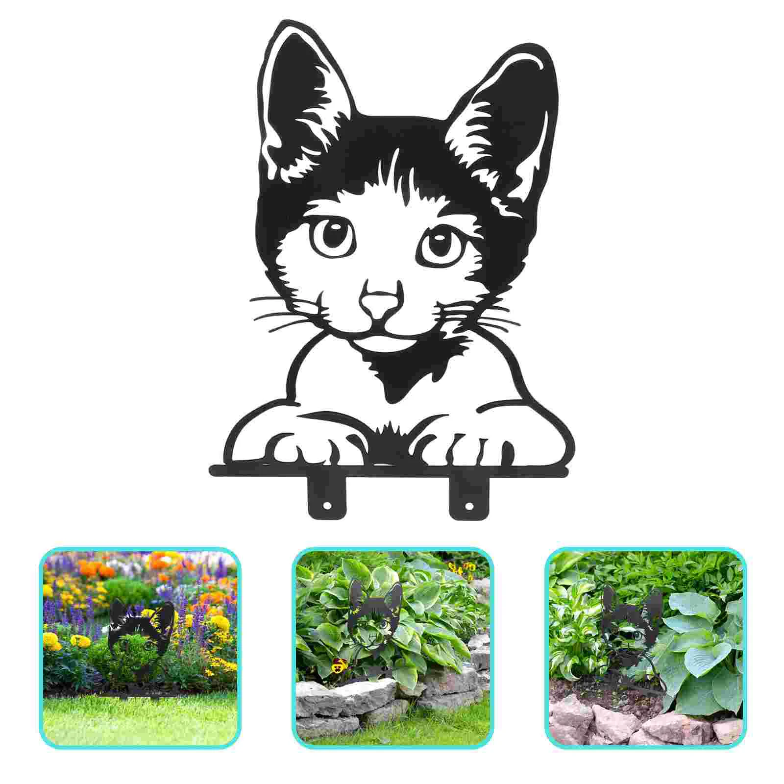 Paddock Garden Animal Insert Yard Stake Ornament Outdoor Adornment Metal Cat Lawn Sign Decoration
Paddock Garden Animal Insert Yard Stake Ornament Outdoor Adornment Metal Cat Lawn Sign Decoration