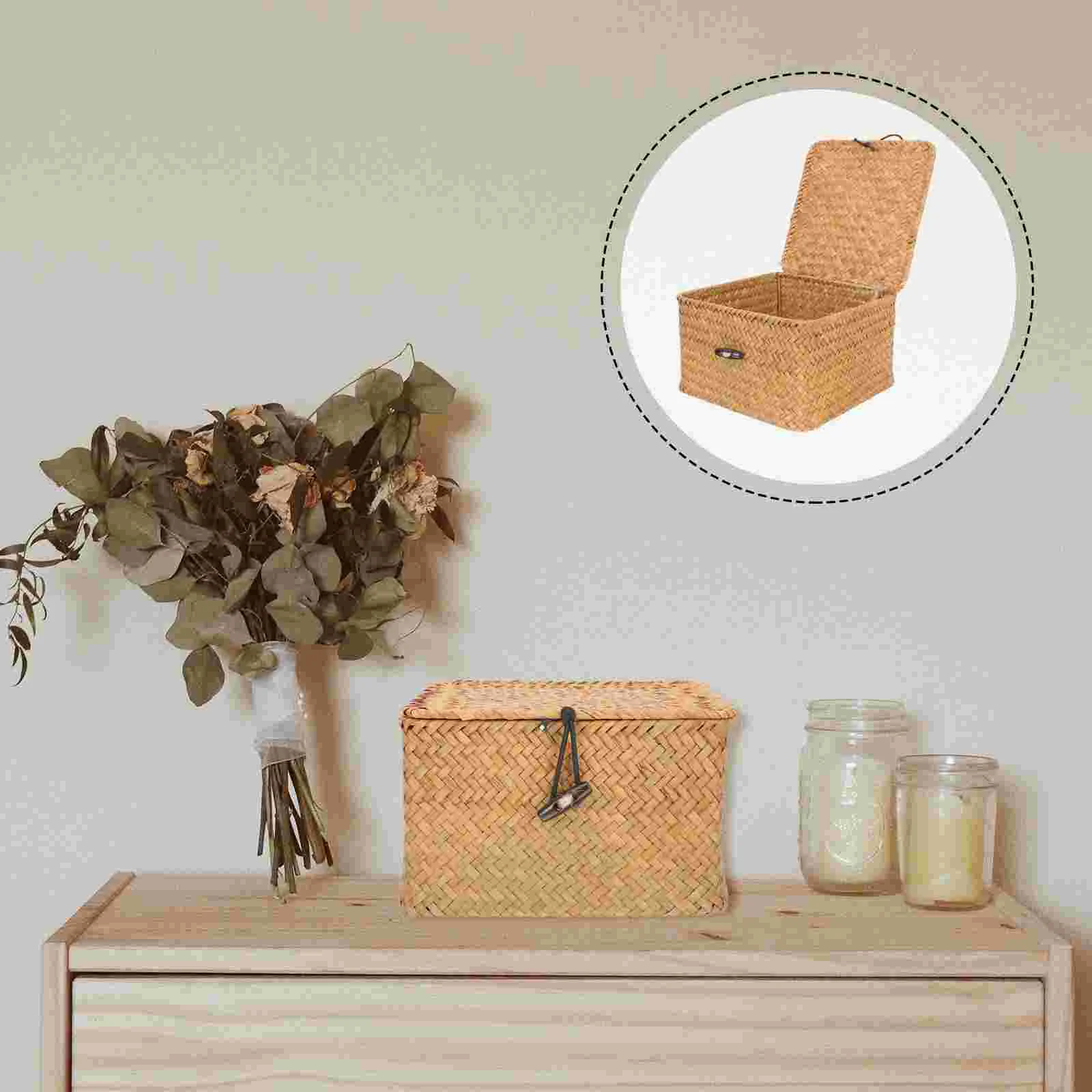 Basket Storage Box Woven Baskets Rattan Wicker Straw Toy Flower Snack Fruit Shelf Tray Desktop Makeup Countertop Bins Organizer
Basket Storage Box Woven Baskets Rattan Wicker Straw Toy Flower Snack Fruit Shelf Tray Desktop Makeup Countertop Bins Organizer