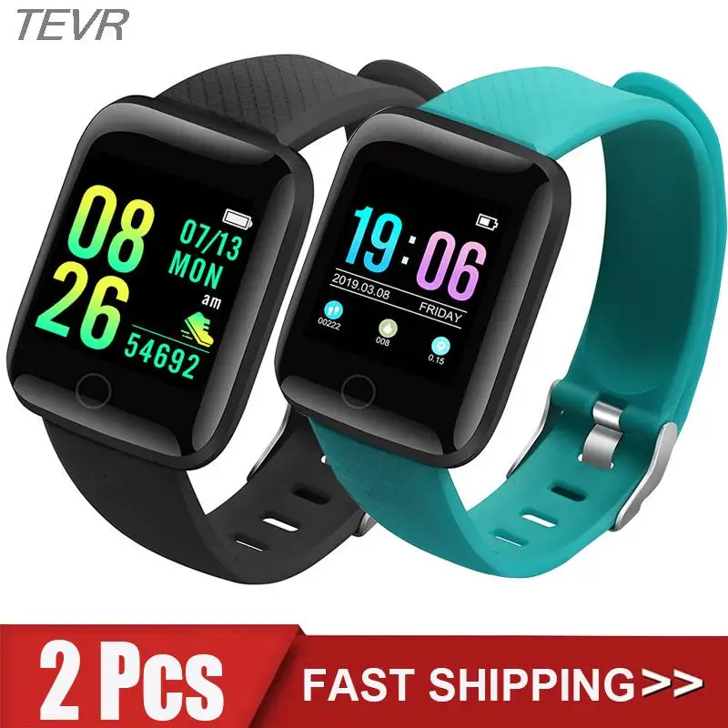 

TEVR 116 Plus Smart Watch Men Women Bluetooth Bracelet Sport FitnessTracker Pedometer D13 Smartwatch for Android Ios Xiaomi