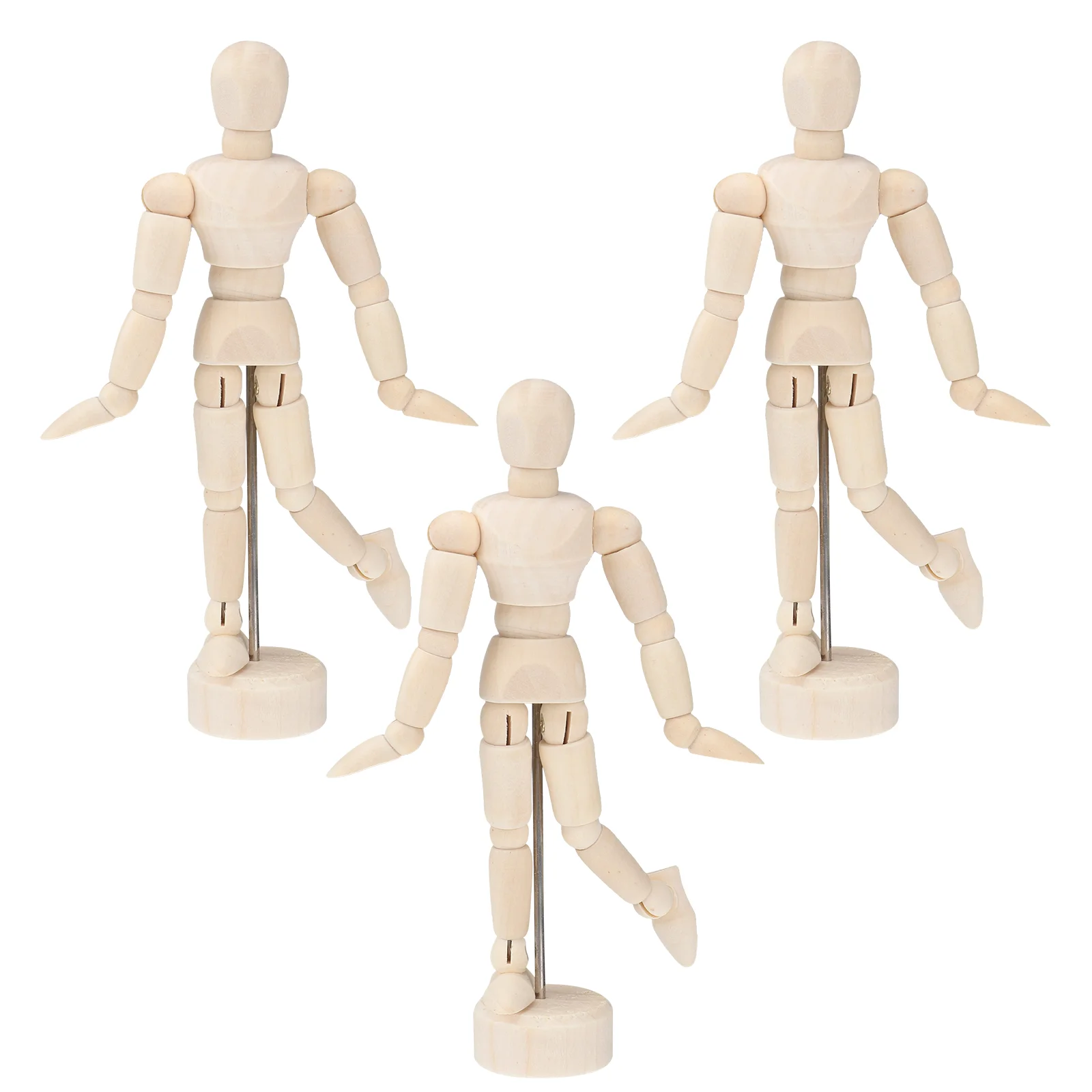 3pcs Wooden Manikin Drawing Jointed Mannequin Figurines Artist Mannequin with Stand for Painting Sketching 45 Inch
3pcs Wooden Manikin Drawing Jointed Mannequin Figurines Artist Mannequin with Stand for Painting Sketching 45 Inch