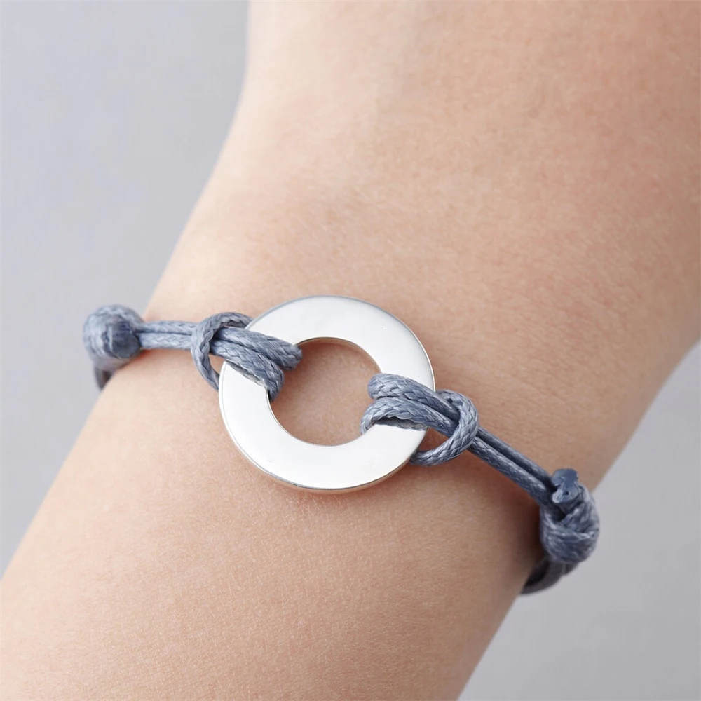 Simple Stainless Steel Circular Bracelet for Women Fashion Adjustable Multiple Color Rope Chain Bangle Trendy Party Jewelry
Simple Stainless Steel Circular Bracelet for Women Fashion Adjustable Multiple Color Rope Chain Bangle Trendy Party Jewelry
