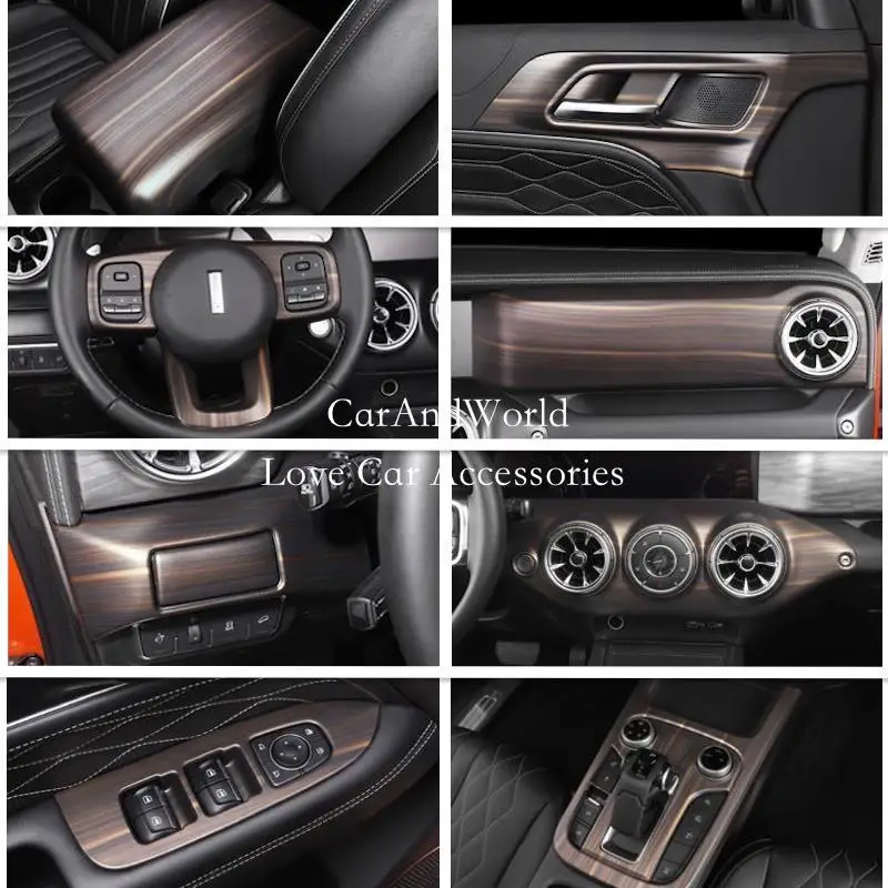 ABS Peach Wood Interior Gear Shift Box Water Cup Door Lift Switch Cover Trims Car Garnish Accessories For GWM TANK 300 2021-2023
ABS Peach Wood Interior Gear Shift Box Water Cup Door Lift Switch Cover Trims Car Garnish Accessories For GWM TANK 300 2021-2023