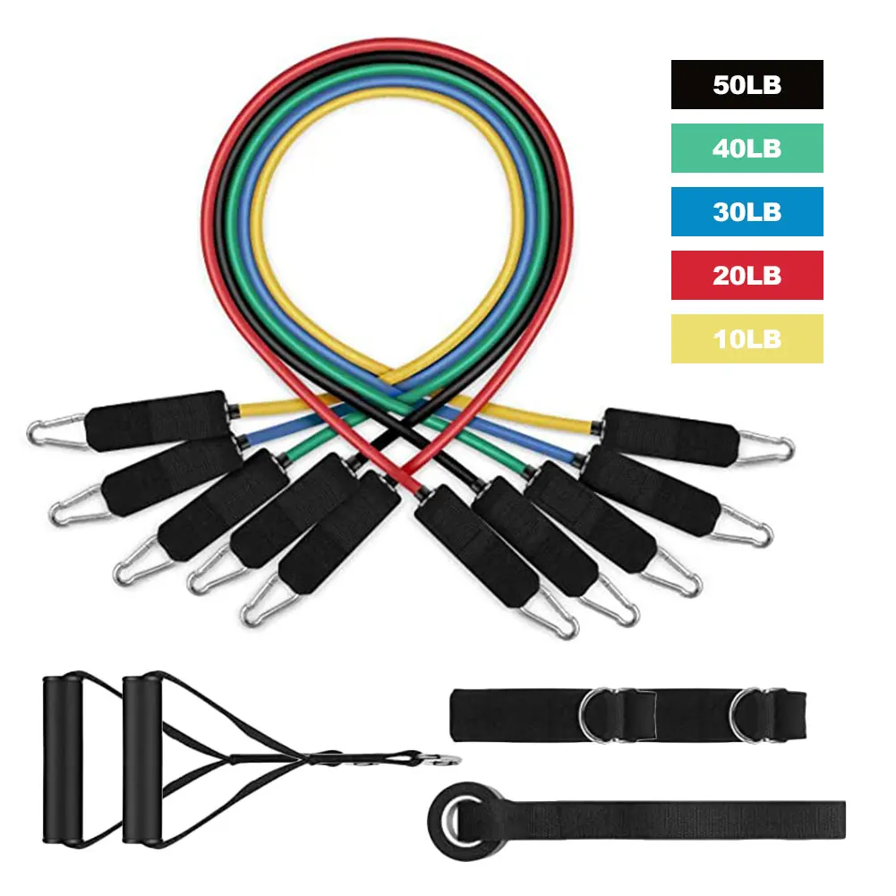 11 PCS Resistance Bands Set Bodybuilding Home Gym Equipment Professional Training Weight Fitness Elastic Rubber Bands Expander
11 PCS Resistance Bands Set Bodybuilding Home Gym Equipment Professional Training Weight Fitness Elastic Rubber Bands Expander