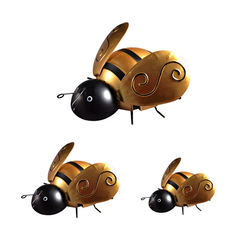 3 Pack Bumble Bee Metal Wall Art Bees Wall Sculpture Indoor Outdoor Bee Hanging Decor For Home Restaurant Garden Yard
3 Pack Bumble Bee Metal Wall Art Bees Wall Sculpture Indoor Outdoor Bee Hanging Decor For Home Restaurant Garden Yard