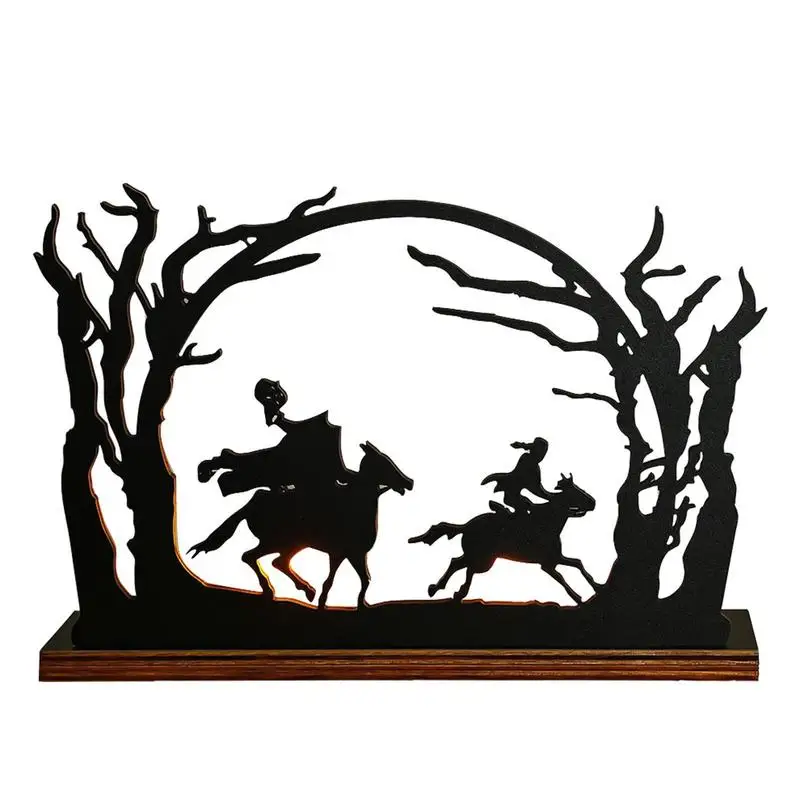 Headless Horseman Decoration Artwork Table Decoration Tealight Candle Holder Hollow Desk Decor Candle Holder Standing Silhouette
Headless Horseman Decoration Artwork Table Decoration Tealight Candle Holder Hollow Desk Decor Candle Holder Standing Silhouette