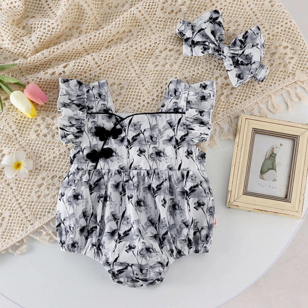 Chinese Style Baby Girl Rompers Summer Ruffles Princess First Birthday Infant Clothing
Chinese Style Baby Girl Rompers Summer Ruffles Princess First Birthday Infant Clothing