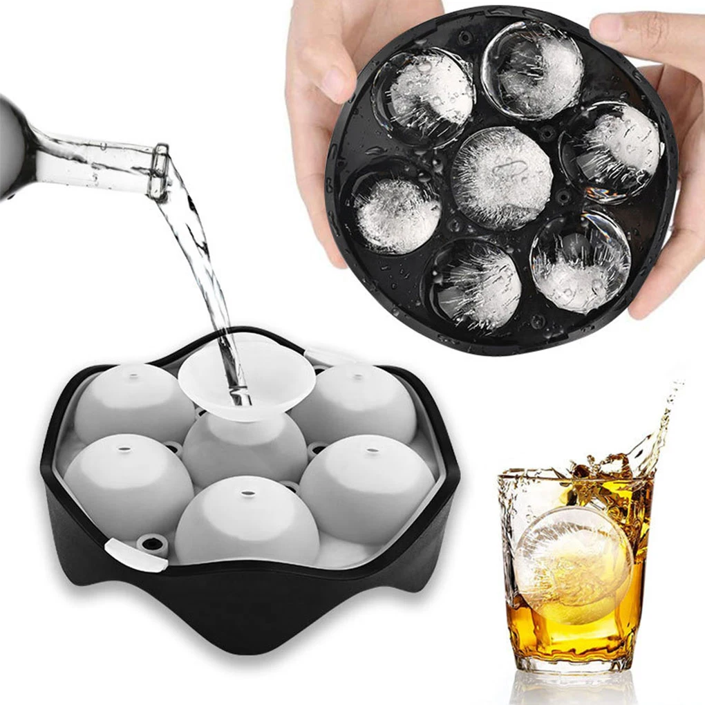 Silicone Ice Ball Maker Portable DIY Foldable Funnel 7 Grids Transparent Lid Ice-cube Molds House Kitchen Bar Festival Moulds
Silicone Ice Ball Maker Portable DIY Foldable Funnel 7 Grids Transparent Lid Ice-cube Molds House Kitchen Bar Festival Moulds