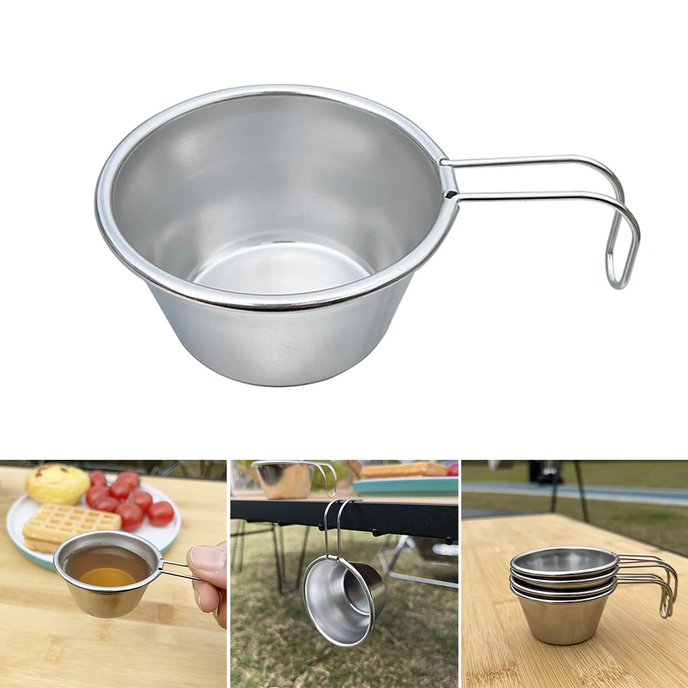 Stainless Steel Barbecue Tea Cup Cookware Utensils 50ml Barbecue Camping Cup Portable Handle Corrosion Resistant for Backpacking
Stainless Steel Barbecue Tea Cup Cookware Utensils 50ml Barbecue Camping Cup Portable Handle Corrosion Resistant for Backpacking