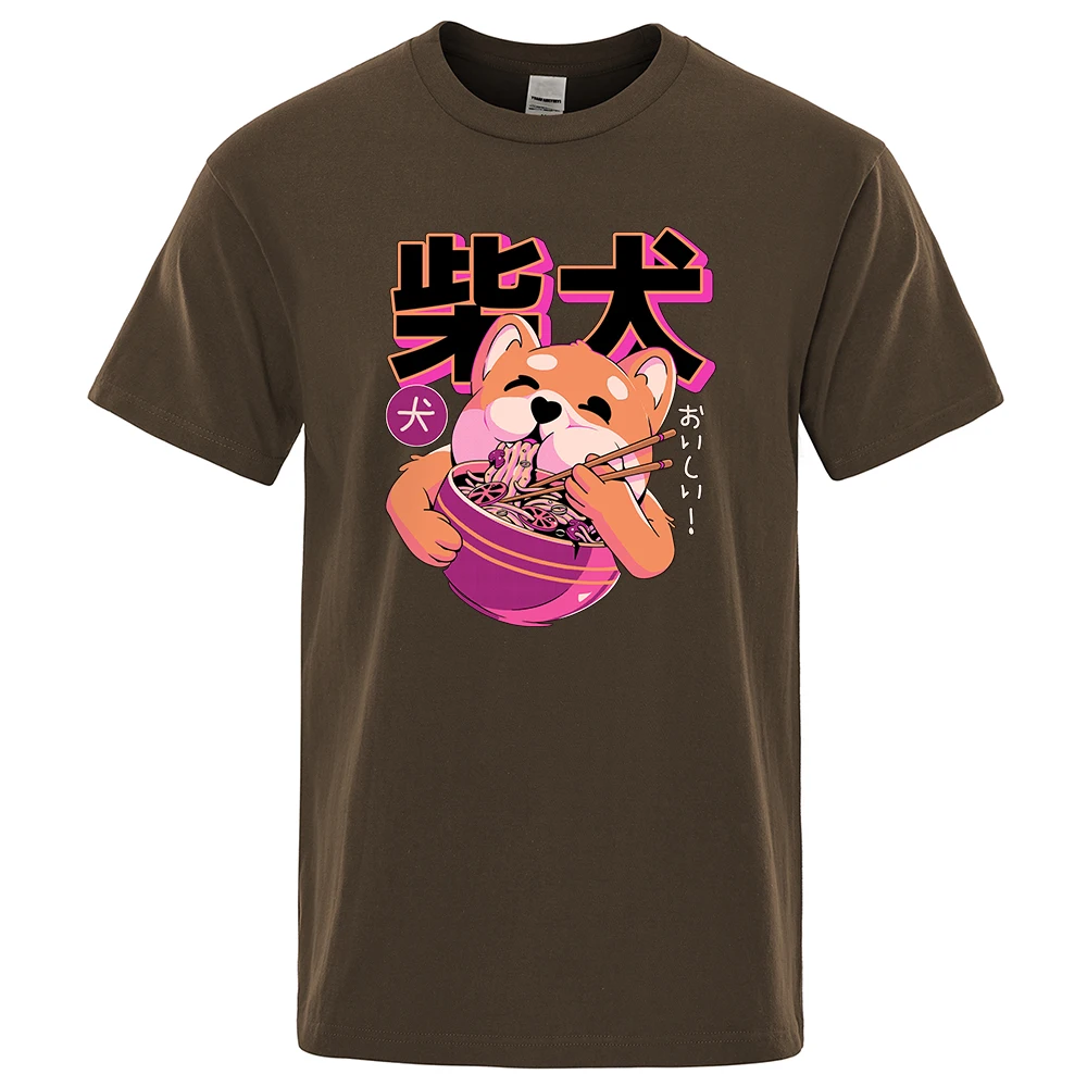 Cute Shiba Inu Eating Noodles T-Shirt Fashion Cotton Tees Summer Comfortable Tshirts Hip Hop Breathable Eco-Friendly Men Tops
Cute Shiba Inu Eating Noodles T-Shirt Fashion Cotton Tees Summer Comfortable Tshirts Hip Hop Breathable Eco-Friendly Men Tops