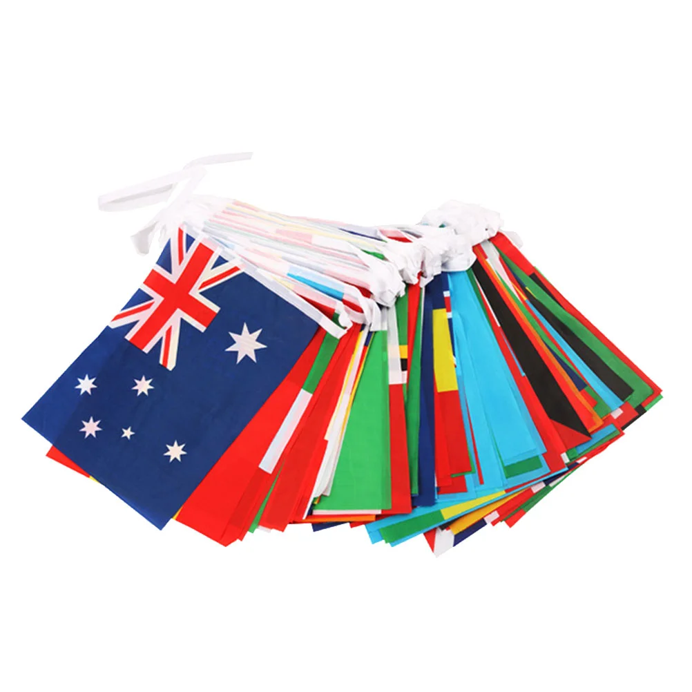 

Flags Flag Decoration Banner International String Countries World National Hanging Pennant Country Bunting Game The Banners