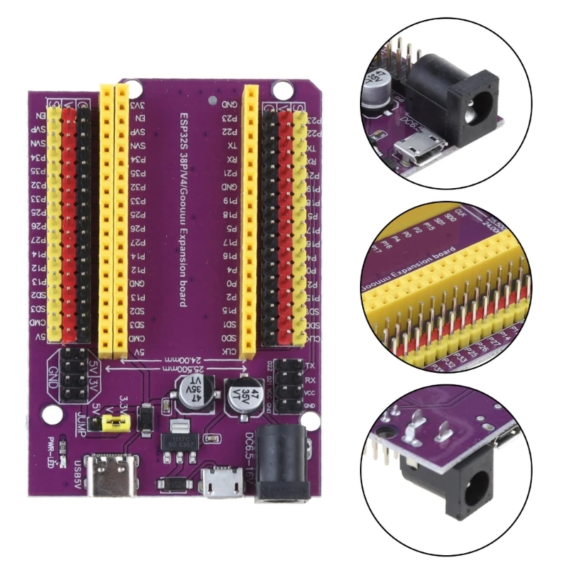 ESP32 Development Board TypeC CP2102 WiFi+Bluetooth Dual-Core ESP32-DevKitC-32 ESP-WROOM-32 Expansion Board
ESP32 Development Board TypeC CP2102 WiFi+Bluetooth Dual-Core ESP32-DevKitC-32 ESP-WROOM-32 Expansion Board