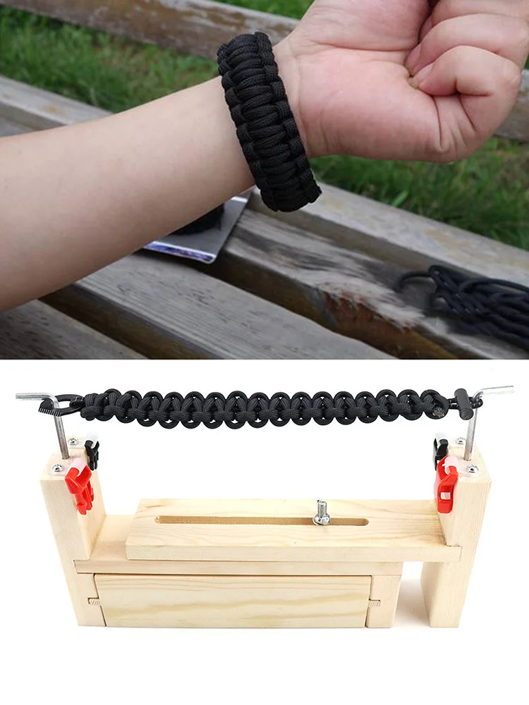 Adjustable Length Paracord Jig Bracelet Maker Wooden Frame - Wooden Paracord Braiding Weaving DIY Craft Tool Kit
Adjustable Length Paracord Jig Bracelet Maker Wooden Frame - Wooden Paracord Braiding Weaving DIY Craft Tool Kit