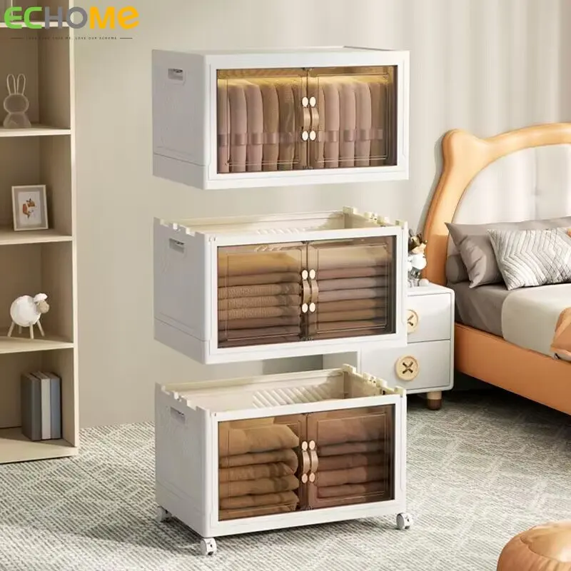 ECHOME Foldable Storage Boxes Clothes Storage Cabinets Large Capacity Transparent Quilts Storage Boxes Plastic Home Organizer
ECHOME Foldable Storage Boxes Clothes Storage Cabinets Large Capacity Transparent Quilts Storage Boxes Plastic Home Organizer