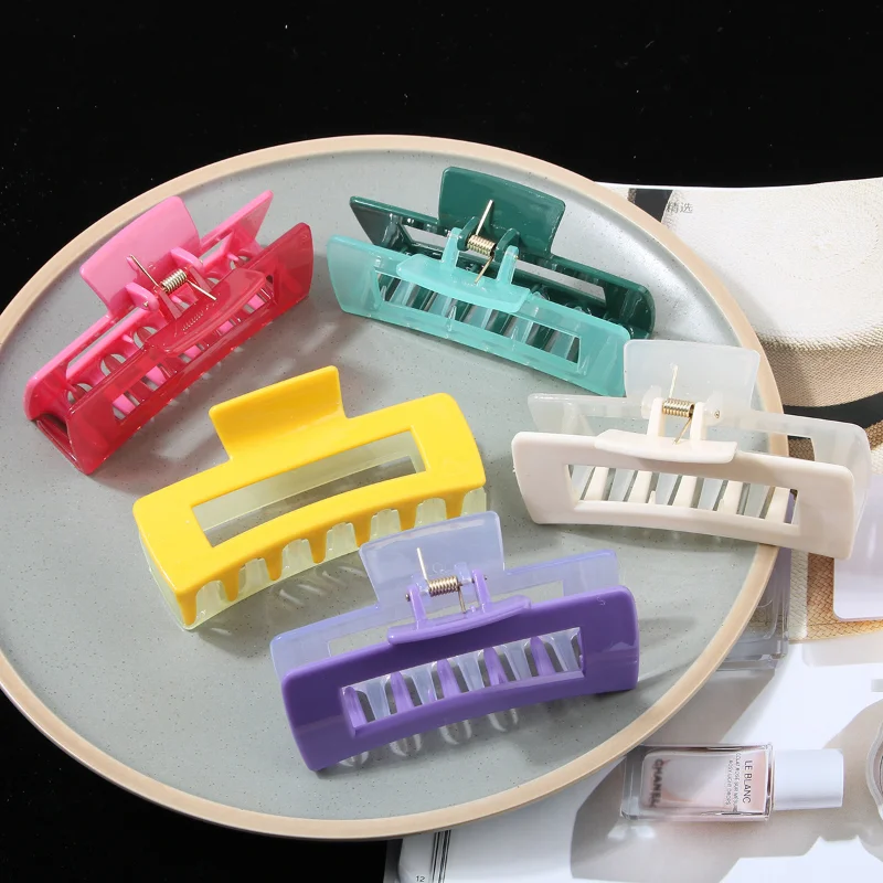 1pc Double-sided Grip 10.5CM Square Color Claw Hair Accessories Fashion Hair Accessories Hair Clips for Women
1pc Double-sided Grip 10.5CM Square Color Claw Hair Accessories Fashion Hair Accessories Hair Clips for Women