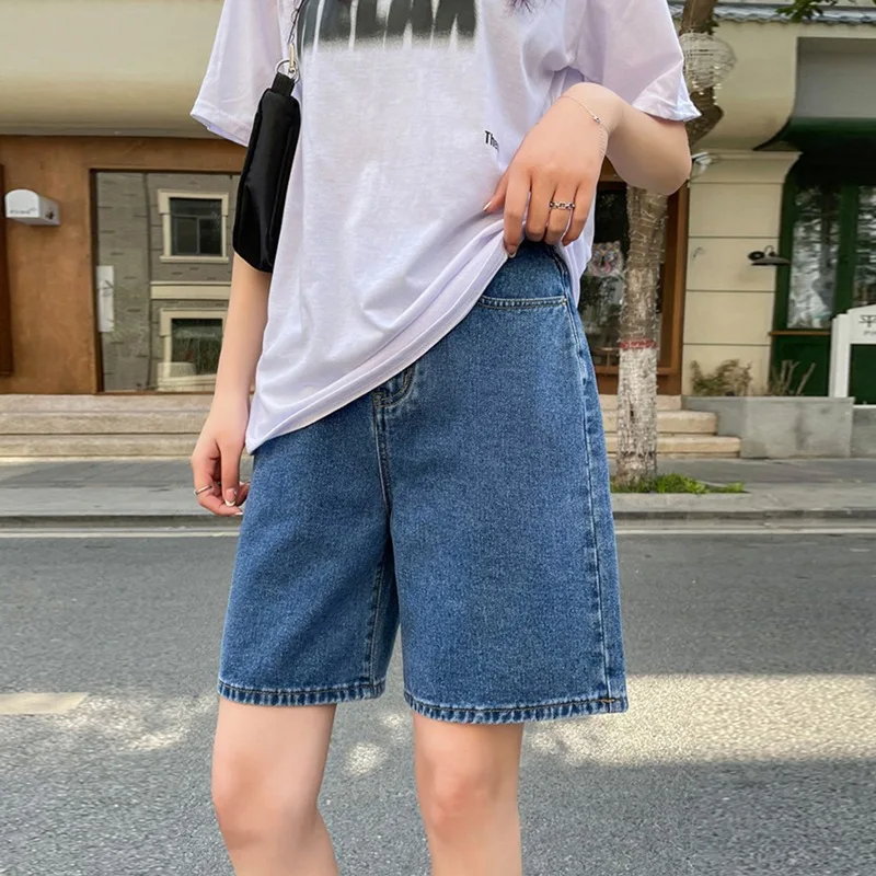 Shorts Streetwear Classic Pants Shorts Shorts Wide Korean Style Womens Stright High Blue Waisted Summer Women Jeans Denim Leg
Shorts Streetwear Classic Pants Shorts Shorts Wide Korean Style Womens Stright High Blue Waisted Summer Women Jeans Denim Leg