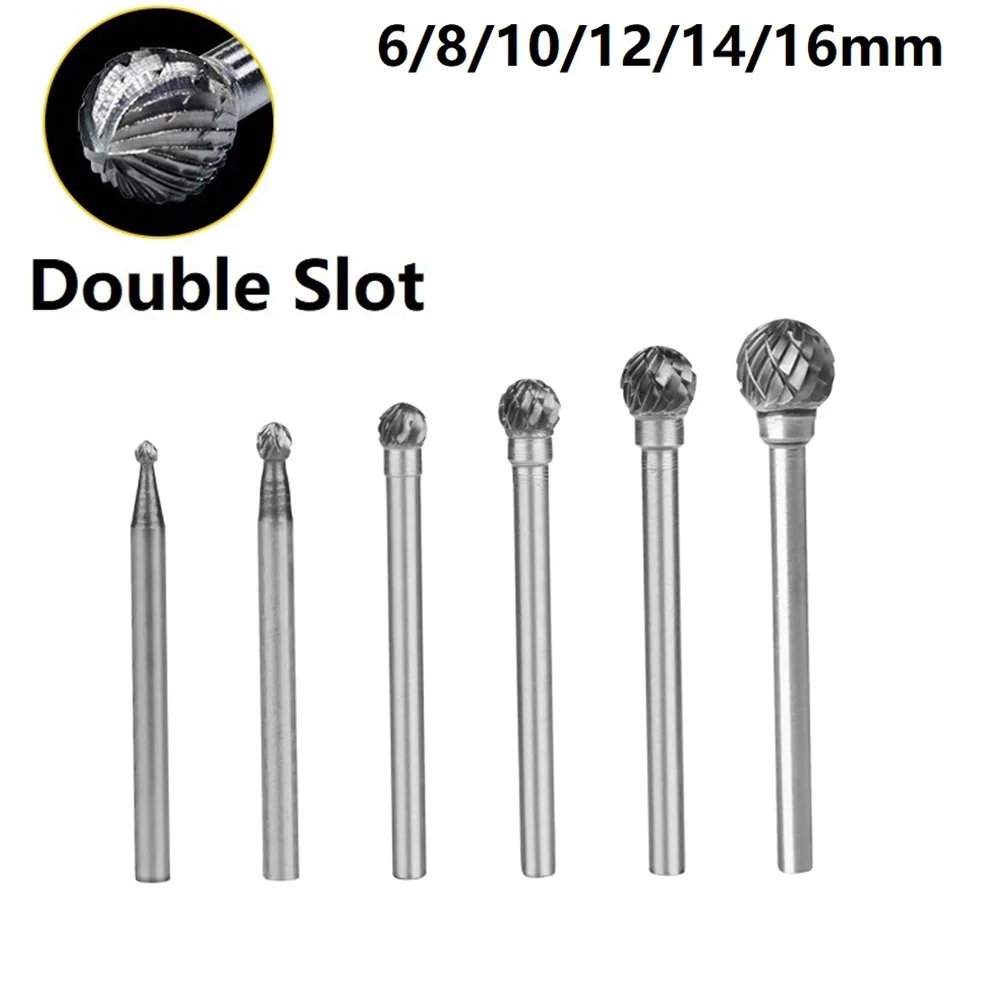 Spherical Milling Bits Double Cut Ball Shape Rotary File Carbide Routing Burr Bit Carving 6-16mm Arts Crafts Engraving
Spherical Milling Bits Double Cut Ball Shape Rotary File Carbide Routing Burr Bit Carving 6-16mm Arts Crafts Engraving