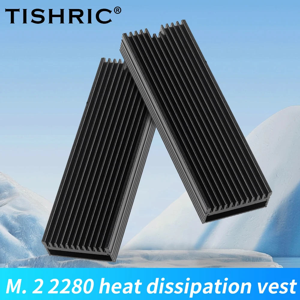 TISHRIC Aluminum Alloy M.2 Solid State Drive 2280 Heat Dissipation Vest RAM Armor for M.2 NGFF 2280 PCI-E NVME SSD
TISHRIC Aluminum Alloy M.2 Solid State Drive 2280 Heat Dissipation Vest RAM Armor for M.2 NGFF 2280 PCI-E NVME SSD