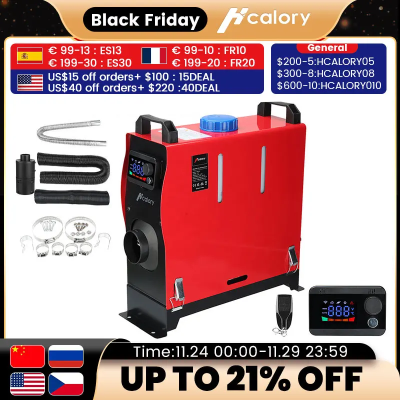 Hcalory 12V Universal 2KW Car Parking Heater All In One Air Heater LCD Screen APP Remote Control For Car Truck RV
Hcalory 12V Universal 2KW Car Parking Heater All In One Air Heater LCD Screen APP Remote Control For Car Truck RV