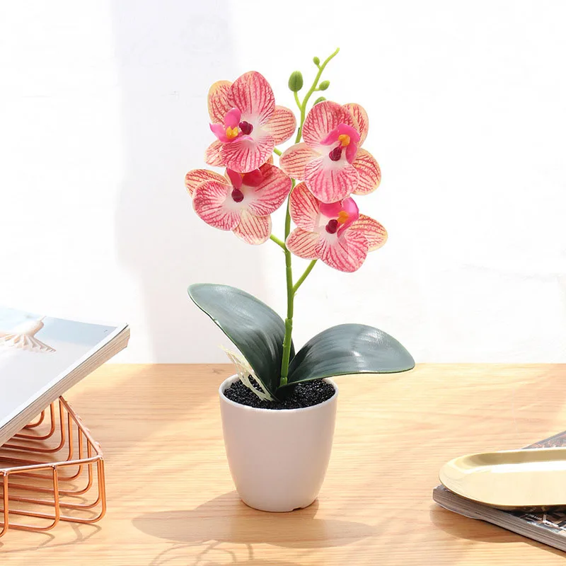 New Fake Flower Film Three-flower Phalaenopsis Bonsai Simulation Flower Creative Decoration Simulation Plant Potted
New Fake Flower Film Three-flower Phalaenopsis Bonsai Simulation Flower Creative Decoration Simulation Plant Potted