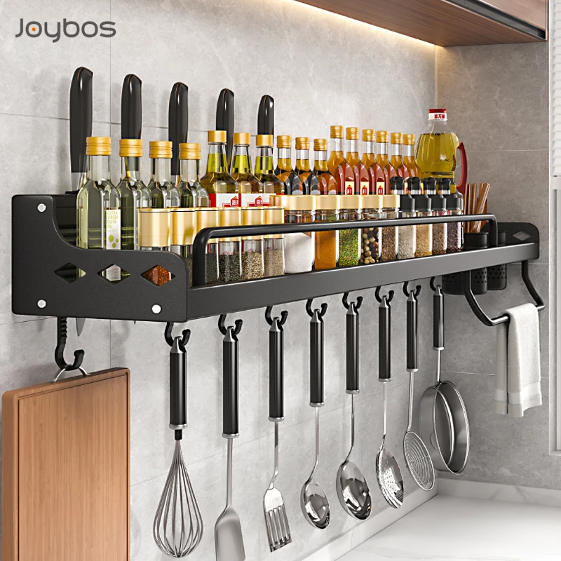 Joybos Kitchen Storage Shelf Wall-mounted Spice Racks Space Aluminum Multifunctional Punch-free Kitchen Shelf Kichen Organizer
Joybos Kitchen Storage Shelf Wall-mounted Spice Racks Space Aluminum Multifunctional Punch-free Kitchen Shelf Kichen Organizer