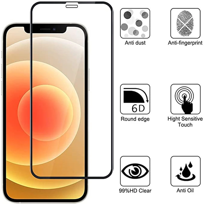 2Pcs 2021 6D Protective Glass On The For iPhone 11 12 Pro Max 12 mini Tempered Screen Protector
2Pcs 2021 6D Protective Glass On The For iPhone 11 12 Pro Max 12 mini Tempered Screen Protector