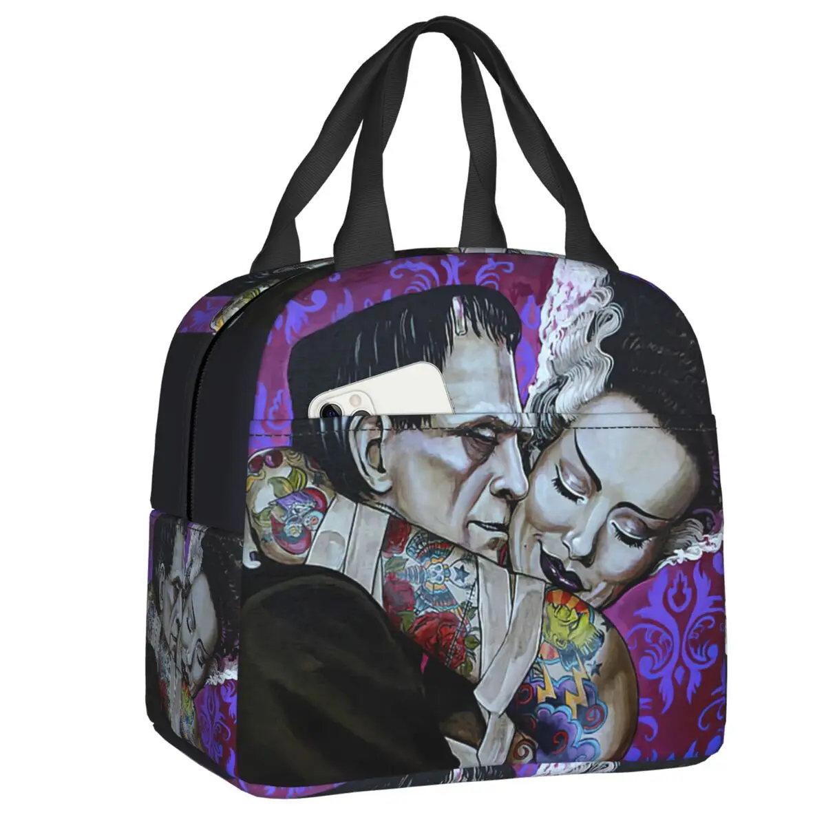Bride Of Frankenstein Insulated Lunch Bag for Work School Horror Film Waterproof Cooler Thermal Lunch Box Women Kids Food Bags
Bride Of Frankenstein Insulated Lunch Bag for Work School Horror Film Waterproof Cooler Thermal Lunch Box Women Kids Food Bags
