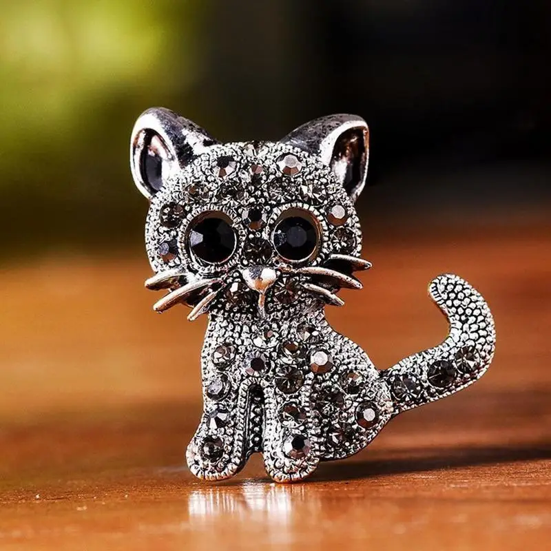 Cute Little Cat Brooches Pin Up Jewelry For Women Suit Hats Clips Antique Silver Jewelry
Cute Little Cat Brooches Pin Up Jewelry For Women Suit Hats Clips Antique Silver Jewelry