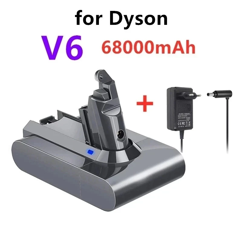 100% Original 21.6V 68000mAh Li-ion Battery for Dyson V6 DC58 DC59 DC62 DC74 SV09 SV07 SV03 965874-02 Vacuum Cleaner Battery L30
100% Original 21.6V 68000mAh Li-ion Battery for Dyson V6 DC58 DC59 DC62 DC74 SV09 SV07 SV03 965874-02 Vacuum Cleaner Battery L30