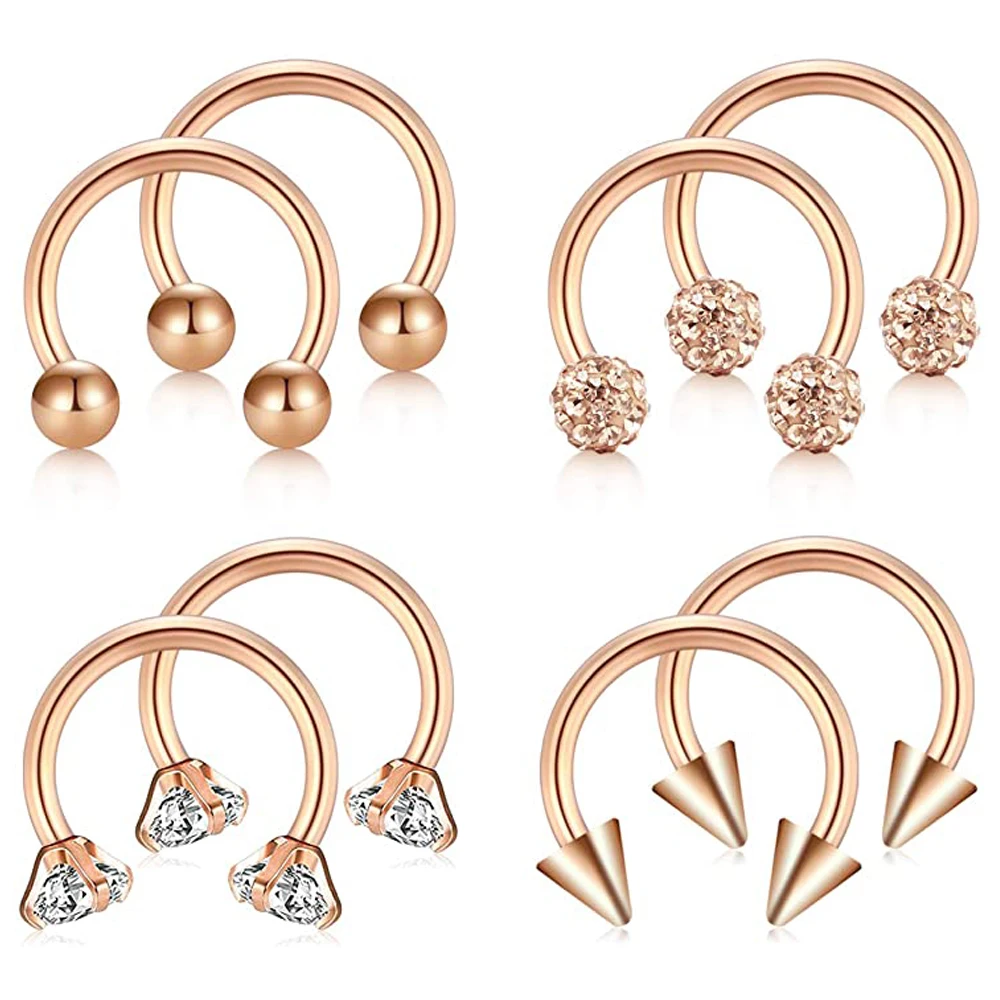 Nose Septum Rings Horse Shoe Nose Ring Stainless Steel Cartilage Daith Earrings Piercing Jewelry 8mm
Nose Septum Rings Horse Shoe Nose Ring Stainless Steel Cartilage Daith Earrings Piercing Jewelry 8mm