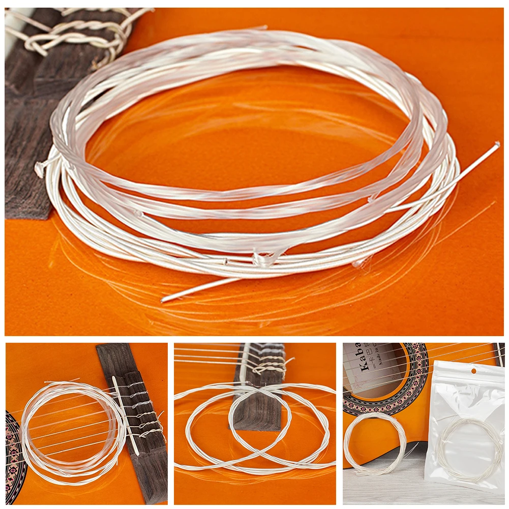 6 PCS Classical Guitar Strings Set Nylon Replacement Classical Guitar Strings Set Nylon Replacement Accessories Normal Tensi
6 PCS Classical Guitar Strings Set Nylon Replacement Classical Guitar Strings Set Nylon Replacement Accessories Normal Tensi