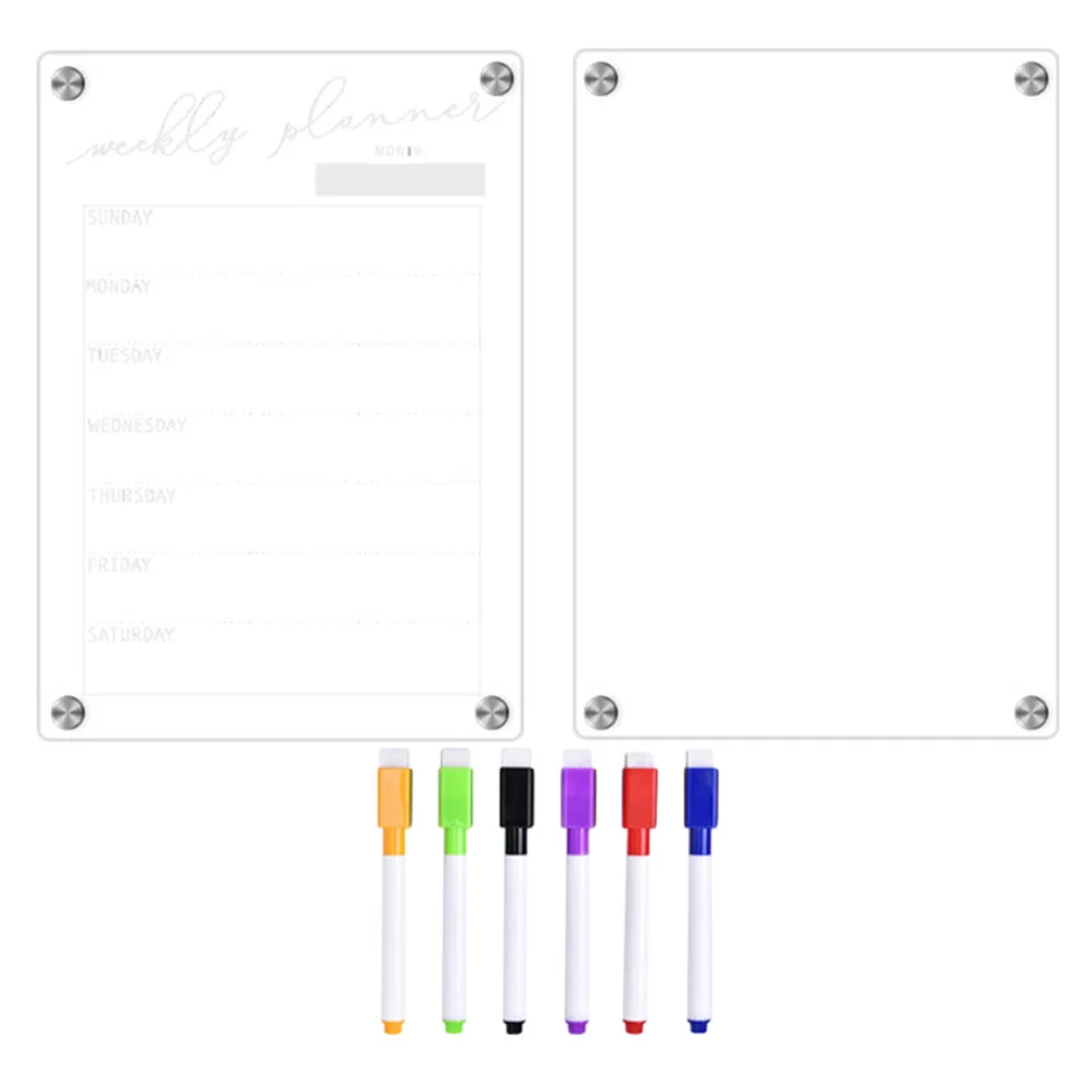 Acrylic Sheet Magnetic Message Board Calendar Combination Refrigerator Planning Whiteboard Fridge Weekly
Acrylic Sheet Magnetic Message Board Calendar Combination Refrigerator Planning Whiteboard Fridge Weekly