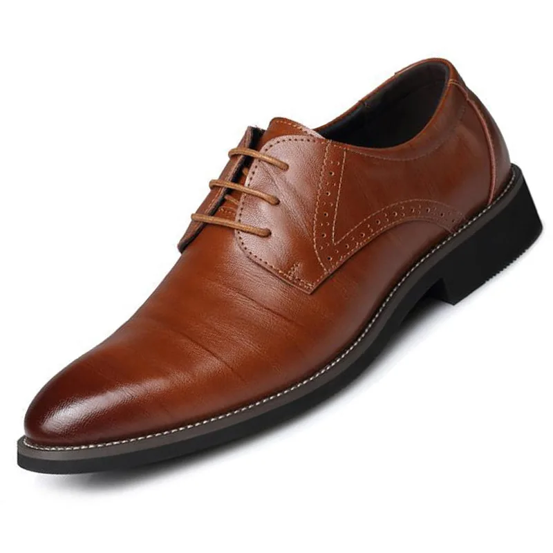 Men Pointed Toe Lace-up Shoes Business Casual Fashion Leather Shoes Low-top Lace-up Men Leather Shoes Breathable Shoes New
Men Pointed Toe Lace-up Shoes Business Casual Fashion Leather Shoes Low-top Lace-up Men Leather Shoes Breathable Shoes New