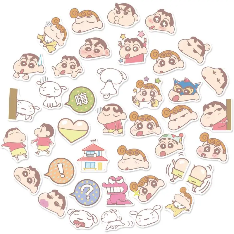 40 шт. кавайные аниме наклейки Crayon Shin-Chan эстетические наклейки граффити милый ноутбук водонепроницаемые детские игрушки
40 шт. кавайные аниме наклейки Crayon Shin-Chan эстетические наклейки граффити милый ноутбук водонепроницаемые детские игрушки