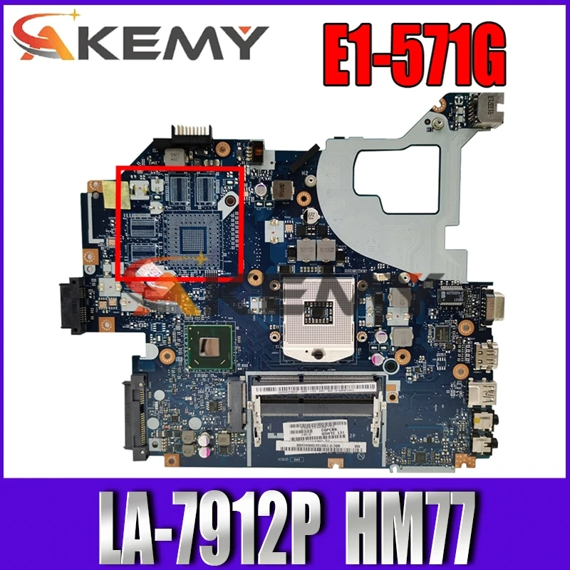 

Q5WV1 LA-7912P for Acer E1-531 V3-571 E1-571G V3-571G V3-531G laptop motherboard NBC0A11001 HM77 100% test work