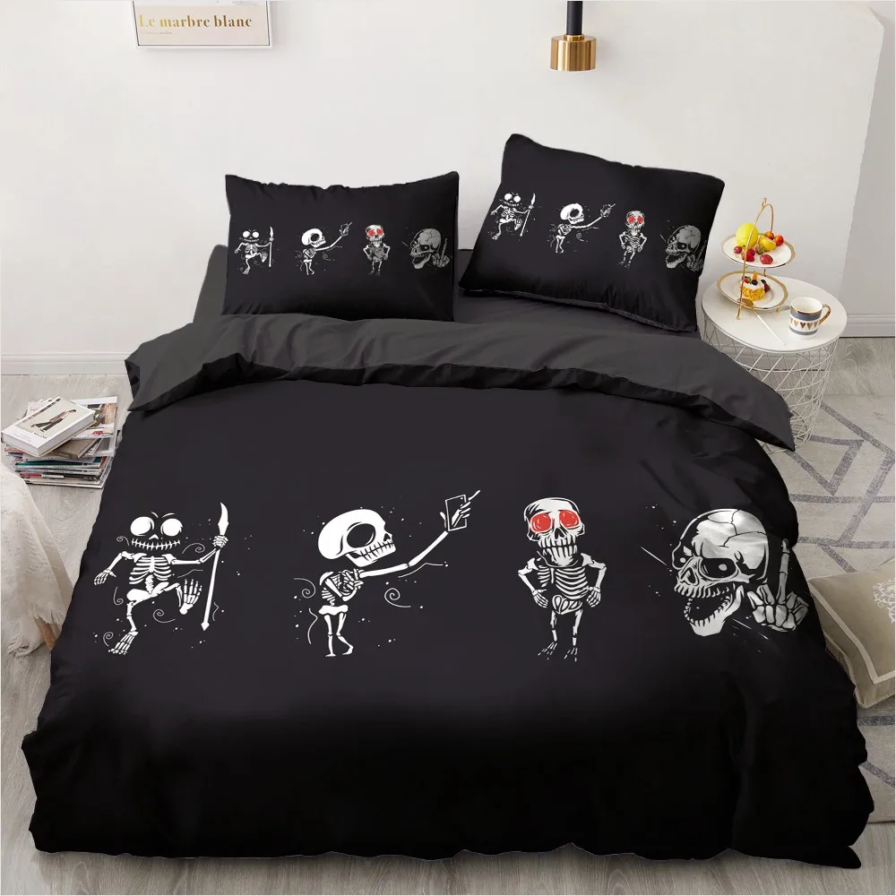 Simple Bedding Sets 3D Skull White Peculiar Quilt Cover Set Comforter Bed Cool Pillowcase King Queen Full Double Home Texitle
Simple Bedding Sets 3D Skull White Peculiar Quilt Cover Set Comforter Bed Cool Pillowcase King Queen Full Double Home Texitle