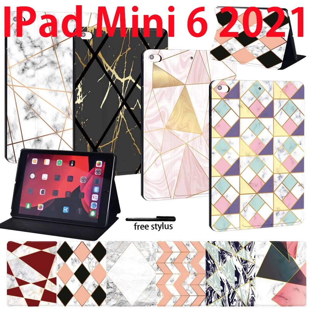 Чехол для планшета IPad Mini 6 2021, чехол для планшета с геометрическим рисунком для IPad Mini 6-го поколения, чехол-подставка 8,3 дюйма
Чехол для планшета IPad Mini 6 2021, чехол для планшета с геометрическим рисунком для IPad Mini 6-го поколения, чехол-подставка 8,3 дюйма