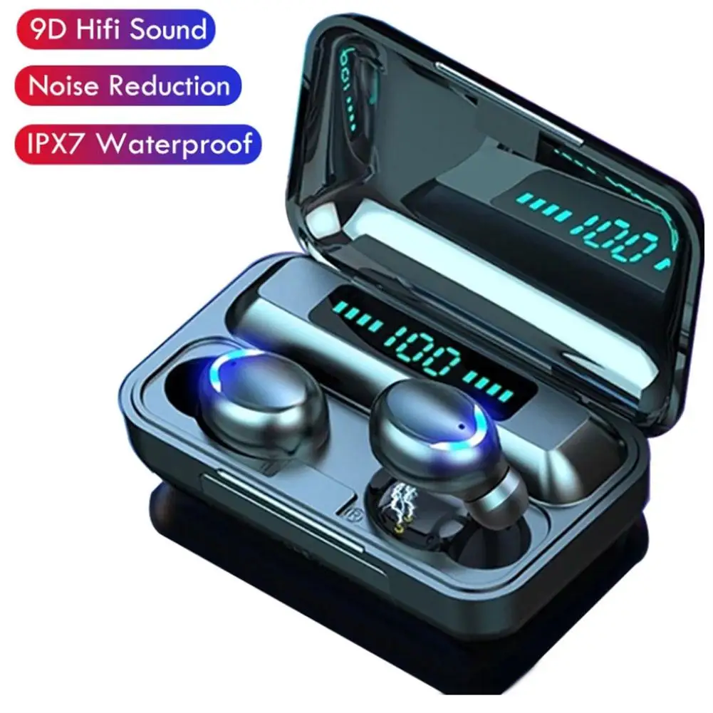 F9-5c Tws Wireless Bluetooth 5.0 Headphones 4000mAh Sport Waterproof HiFI Stereo Earbuds Music Earbuds For iPhone iPad Android
F9-5c Tws Wireless Bluetooth 5.0 Headphones 4000mAh Sport Waterproof HiFI Stereo Earbuds Music Earbuds For iPhone iPad Android